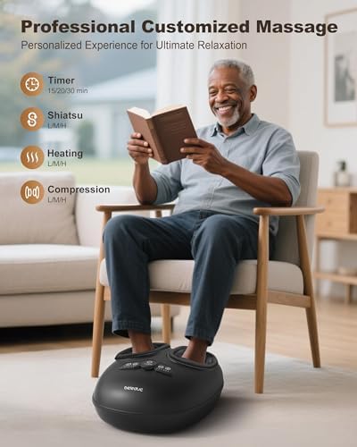 Beleduc Foot Massager with Heat & Compression, Birthday Gift for Women Men - Image 2