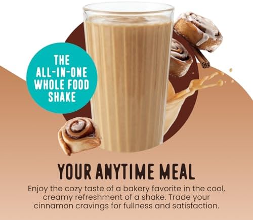 FlavCity All in One Protein Shake Powder, Cinnamon Roll - On the Go Meal Alternative + Collagen Peptides, Reishi & Cordyceps - Focus, Skin, Hair & Joint Support - 100% Grass Fed Whey, 20 Servings - Image 2