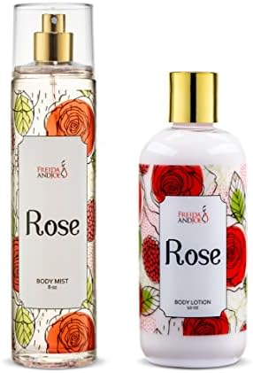 Home Spa Gift Deep Moisturizing Fragrance Body Lotion - (Rose) by FreidaandJoe