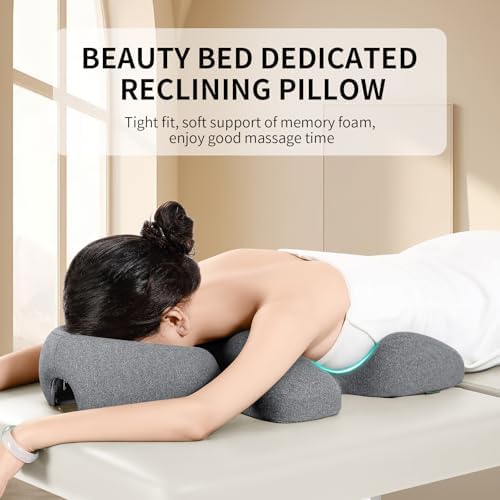 Prone Massage Pillow, a Chest and face Support Sleep Pillow, is Suitable for Massage, SPA and Sleep. It Comes with a Removable and Washable Cover, a Non-Slip Bottom (Grey) - Image 3