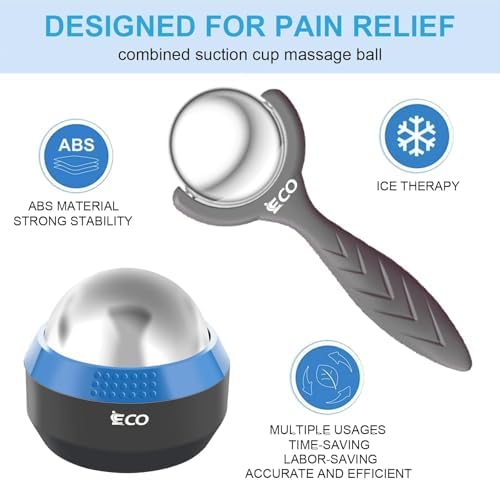 iECO Massage Ice Roller Ball Cold & Heat Therapy Plantar Fasciitis Roller - Image 4