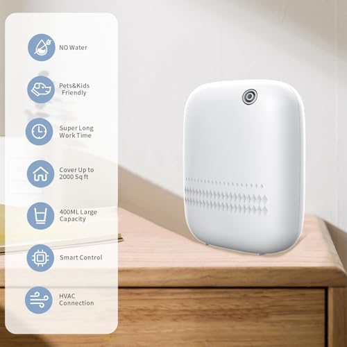 Waterless Essential Oil Diffuser, Scent Air Machine for Home Cover Up to 2000 sq.ft, Scent Diffuser 400ML, Hotel and Commercial Use, Cold-Air Tech for Spa, Office - Image 5