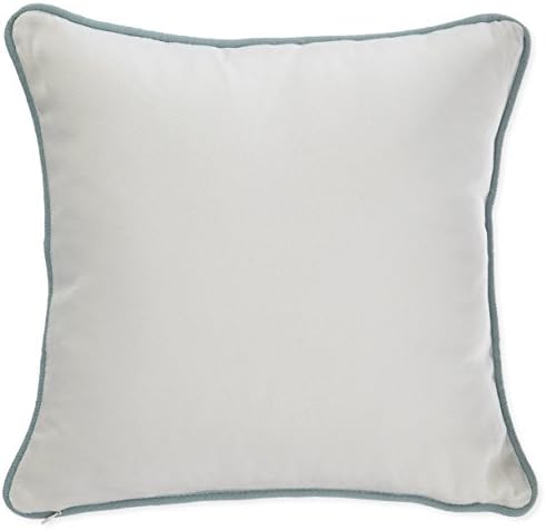 Harbor House Modern Design Decorative Pillow Hypoallergenic Sofa Cushion Lumbar, Back Support, Square 16" x 16", Coastline, Cotton Blue - Image 2