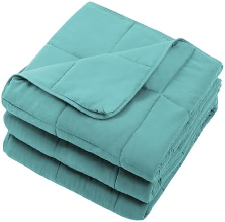 Weighted Blanket for Adults 25lbs, 88"x104", Cal King Cooling Heavy Throw Blanket for 220-280lbs, Microfiber Soft Big Blankets Weighted Comforter, Teal - Image 7