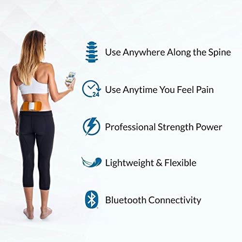 Hollywog WiTouchPRO Orange Back Pain Relief Bundle, TENS Unit Plus 6 Pairs of Gel Pads - Image 4