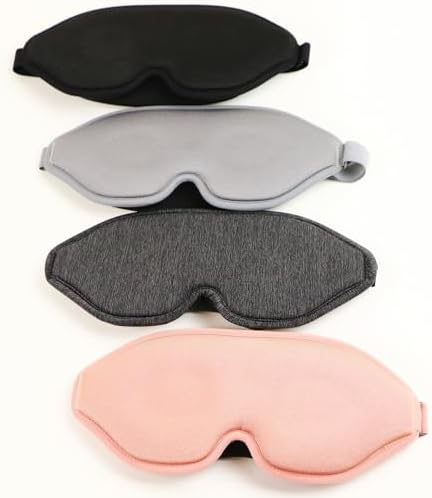 2 Pack Sleep Masks 3D Contoured Eye Mask for Sleeping - Image 4