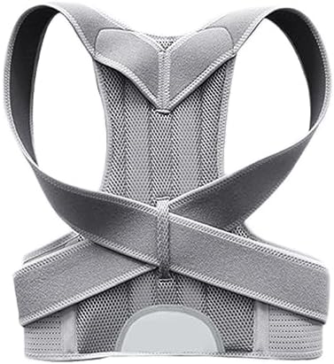 Posture Corrector for Women and Men, Adjustable Back Straightener Posture Corrector,Upper Lower Back Brace Support Belt for Men Women Body Neck Shoulder Trainer (XXXXL, Grey) - Image 2
