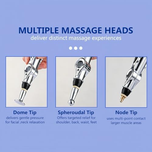 3-in-1 Acupuncture Pen Meridian Massage Acupressure Pen 9-Level Adjustable - Image 4