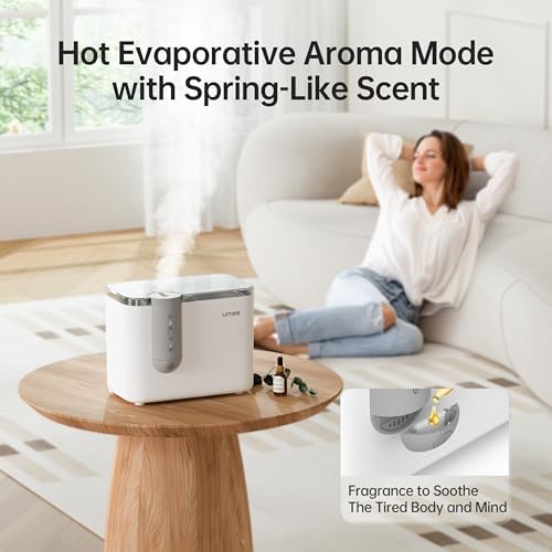 Humidifiers for Bedroom, 4L Top Fill for Large Room, 32H Runtime, Quiet Ultrasonic Cool Mist Humidifier for Home, Indoor, Baby Nursery, Plants, Easy to Clean & Fill, White - Image 6