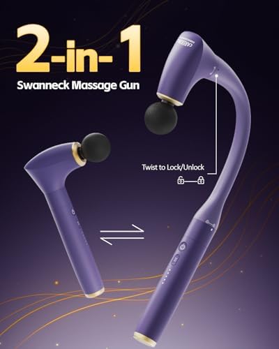 2-in-1 Detachable Muscle Massage Gun Deep Tissue with Extension Handle - Image 3