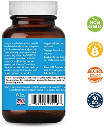 Pure Essence Labs JointEssence Supplement - Natural Joint Support for Men and Women - Non GMO - 60 Vegetarian Capsules - Image 2