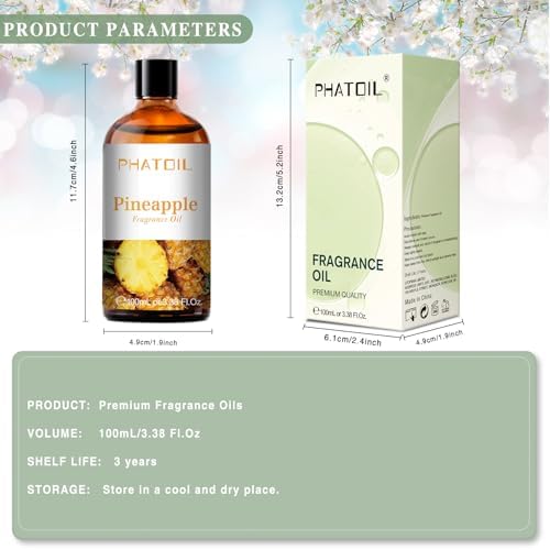 PHATOIL Pineapple Fragrance Oil for Diffuser Aromatherapy 3.38FL.OZ - Image 6