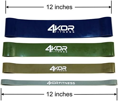 4KOR Fitness Resistance Loop Band Set, Perfect for Crossfit, Yoga, Physical Therapy, and Booty Building - Image 2