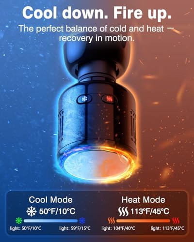 cotsoco Mini Massage Gun with Heat and Cold Therapy for Muscle Recovery, Pocket-Sized Deep Tissue Massager, Portable Percussion Massage Gun for Pain Relief, Fathers Day Dad Gifts - Image 2