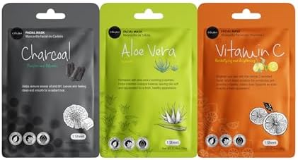 Celavi Korean Face Mask Sheet Set, Facial Spa Masks, 24 Pack - Image 5