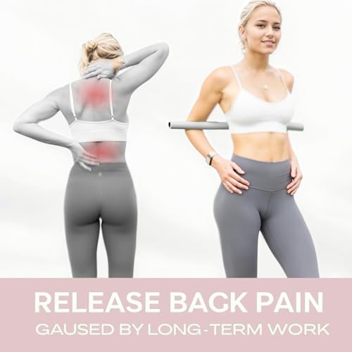 Yoga Stick- Posture Corrector Stick for Back Pain Relief - Upper & Lower Back Stretcher and Straightener Tool for Men and Women - Portable Mobility Stretch Pole for Neck Hump, Spine Alignment & Home Workout - Image 7