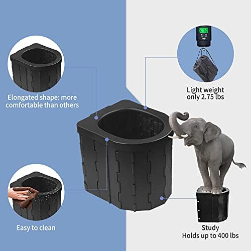 Portable Toilet for Camping, Potty Adults, Porta Travel Commode Bucket Car, Travel, Outdoor, Hiking, Backpack, Trips, Tent, Boat, Beach, Traffic Jam, Home - Image 4