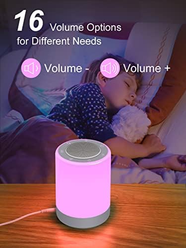 Sound Machine,White Noise Machine for Baby with Night Light, 32 High Fidelity Sounds,Plug in,5 Timers & Memory Feature, Noise Machine for Baby Kids Adults,Home - Image 6