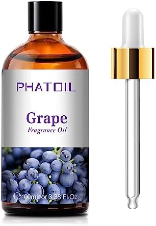 PHATOIL Grape Fragrance Oil for Diffuser Aromatherapy 3.38FL.OZ by PHATOIL