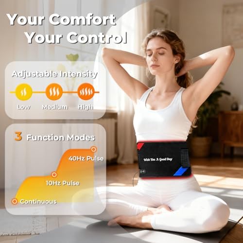 Red Light Therapy Pad for Body, 90 LEDs with Wearable Infrared & Blue Light - Image 3
