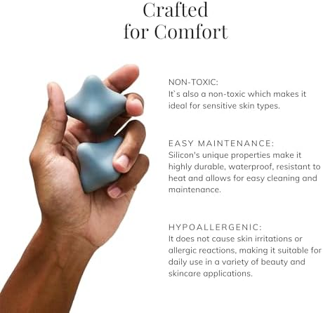 Tsubo-Oshi Massage Tools: 2-Pack Pressure Point Reflexology Tool - Handheld Silicone Massager for Knots, Muscle Tension & Relaxation - Vegan - Image 6