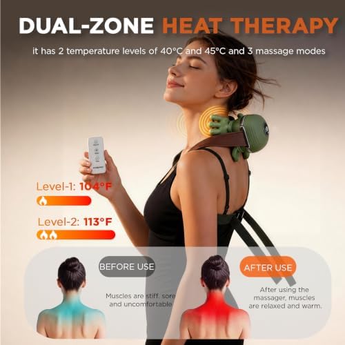 Neck Massager with Remote Control, Shoulder Massager with Heats - Image 6