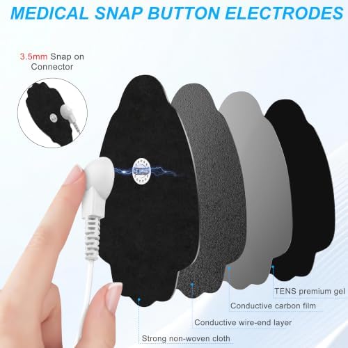 Belifu Dual Channel TENS EMS Unit 36 Modes Muscle Stimulator for Pain Relief Therapy, Electronic Pulse Massager Muscle Massager with 10 Pads, Dust-Proof Drawstring Storage Bag, Fastening Cable Ties - Image 5