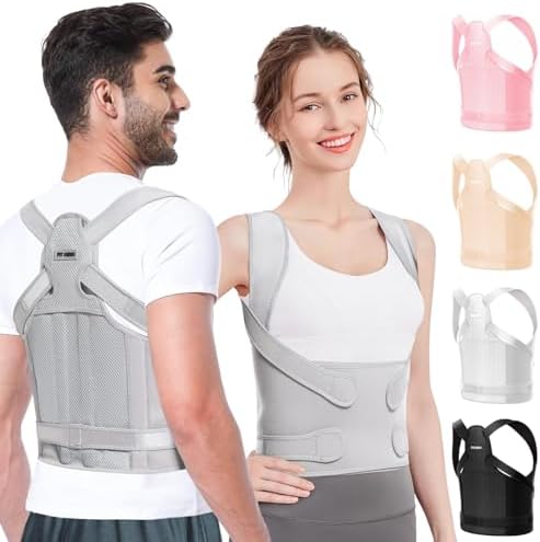 Fit Geno Posture Corrector for Women & Men, Back Shoulder Support Brace by FitGeno