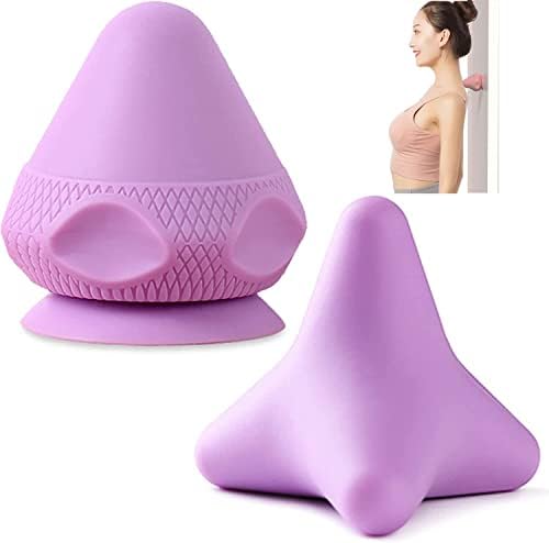 Manual Massage Ball Set, 2 PCS Deep Tissue Trigger Point Massage Myofascial Release Balls, Silicone Physical Therapy Balls, Massage Therapy Tools for Deep Muscles, Sore Muscles, Muscle Knots (Purple) by Jocaluyia