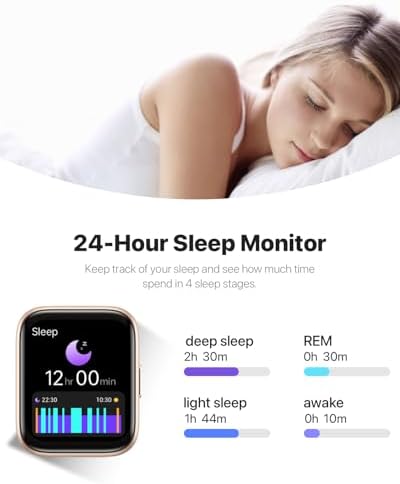 Smart Watch for Men Women - Answer/Make Calls/Quick Reply/AI Voice Assistant, 1.83" for Android iPhone Samsung Compatible IP68 Smartwatch Fitness Tracker Blood (Rose Gold+Wine Red, 1.9") - Image 3