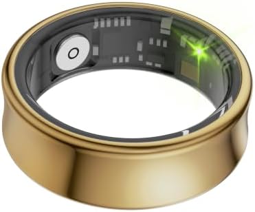 Smart Ring Health Fitness Tracker Titanium (Gold, 7) - Image 5