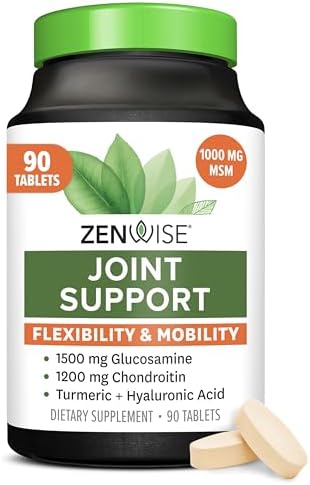 Zenwise Health Glucosamine Chondroitin MSM - Joint Supplement - 90 Count by ZenwiseHealth%C2%AE