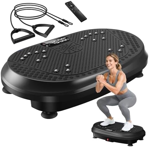 HVX Vibration Plate Exercise Machine 450 lbs Capacity Lymphatic Drainage by HVX
