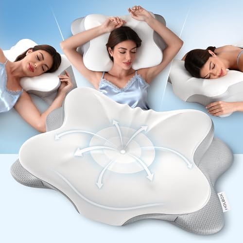 Cervical Neck Pillow for Neck Pain, Ergonomic Memory Foam for Side & Back Sleepers by Unknown