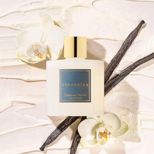 COCORRÍNA Reed Diffuser - Cashmere Vanilla 6.7 fl oz Reed Diffuser for Bedroom Bathroom Home Décor (Pack of 3) - Image 3