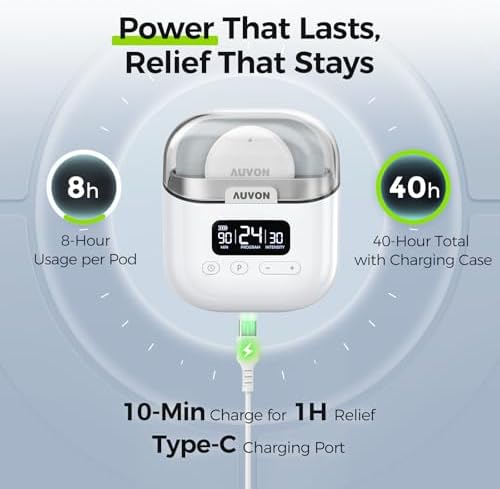 AUVON Wireless 24 Modes TENS Unit Muscle Stimulator for Pain Relief, 6 Pads - Image 5