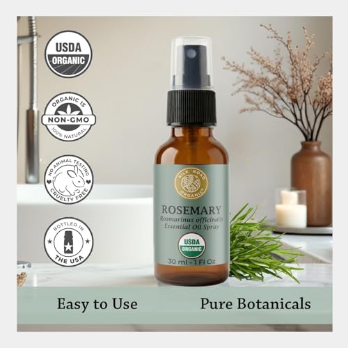Silk Road Organic Rosemary Essential Oil & Jojoba Spray, USDA Certified - Image 5