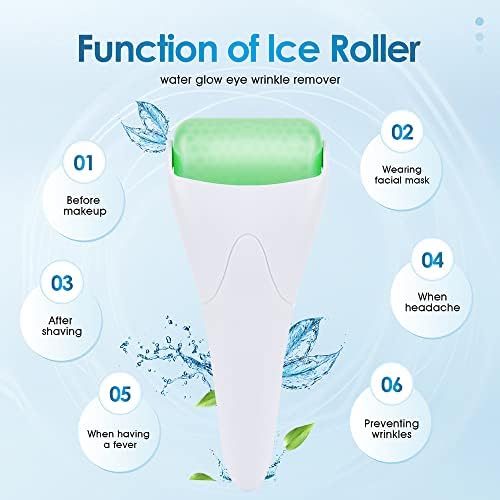 AECW 3-in-1 Natural Jade Roller and Gua Sha Set for Face and Eye Ice Roller Facial Cooling Massage Roller (White Ice Roller + Jade Roller + Gua Sha) - Image 6