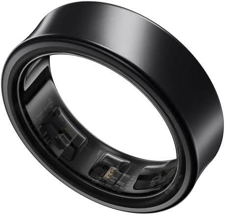 SAMSUNG Galaxy Ring, AI Smart Ring, Size First w/Sizing Kit, No App Subscription, Fitness Monitor, Sleep Tracker, Up to 7-Day Battery, Size 9, Titanium Black [US Version, 1Yr Manufacturer Warranty] by Unknown