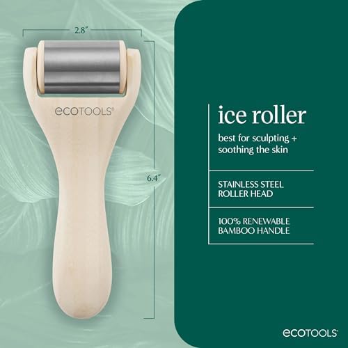 EcoTools Ice Roller, Stainless Steel Cooling Facial Roller & Neck Sculpting Tool, Depuff, Vegan & Cruelty-Free Self-Care Gift for Beginners & Experts, 1 Count (Pack of 8) - Image 3