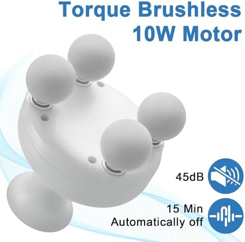 DEITY 4 Heads Handheld Massage Gun Deep Tissue, Electric Body Massager, Percussion Muscle Massager for Easing Shoulder and Back Tension, with Reverse Thrust Function - Image 2