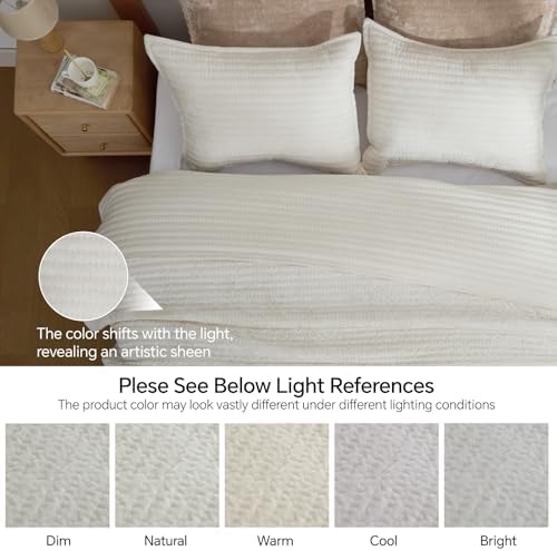 BEDELITE Velvet Quilt Set Queen Size, Luxury Velvet Comforter Bedding - Image 3