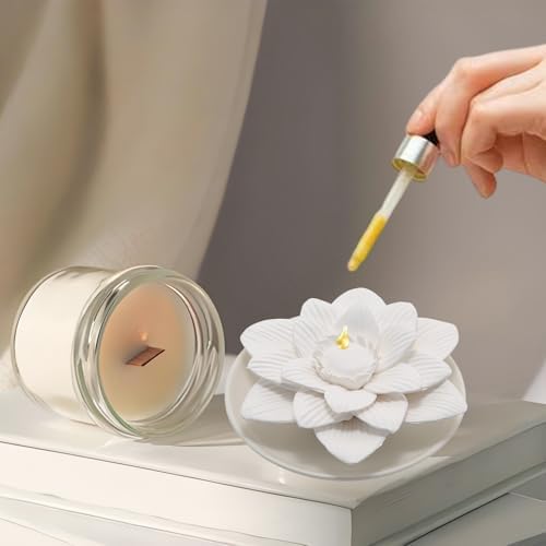 Handmade Sunflower Flower Ceramic Essential Oil Mini Diffuser - Image 3