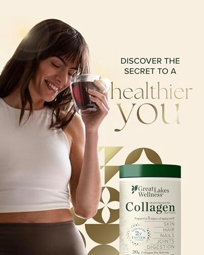Great Lakes Wellness Collagen Peptides Powder, Unflavored, 32 oz - Image 5