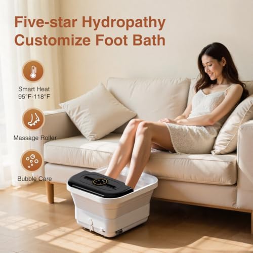 Foot Soaking Tub Massager with Heat, Bubbles, Temperature Control & Timer - Image 3