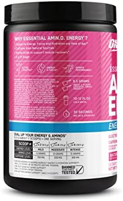 Optimum Nutrition Amino Energy Powder Plus Focus, with BCAA, Electrolytes, and Caffeine, Watermelon, 30 Servings (Packaging May Vary) (Pack of 6) - Image 3