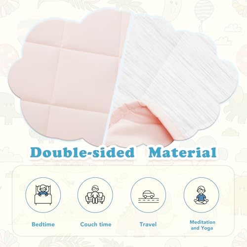 CuteKing Ultra-Cooling Weighted Blanket (7lbs, 40"x 60", Grey+Pink) Absorbs Heat to Keep Adults Cool on Warm Nights, Ultra-Cool Weighted Blanket for Cooling with Premium Glass Beads - Image 4