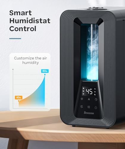BREEZOME 6L Cool Mist Humidifier for Bedroom 50H Runtime 7-Color Mood Light - Image 6
