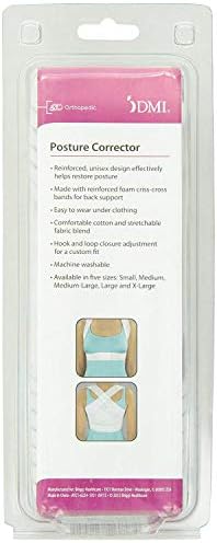 DMI Posture Corrector, Unisex, White, Criss-Cross Foam Bands, Extra Large, 46" to 48" Chest Size - Image 2