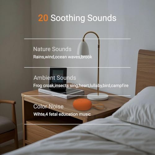 Portable Baby Sound Machine & Essentials for Babies & Kids-Orange - Image 2